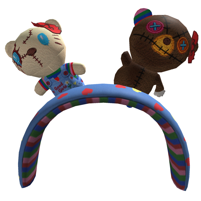 Kitty Halloween plushie headband 