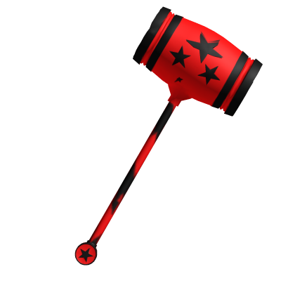 Red Jester Joker Hammer