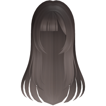shoujo anime girl hair w side bangs brown fade Roblox item
