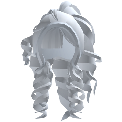 Fluffy Gyaru Bouncy Curls In Light Blue Roblox item
