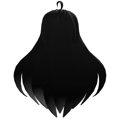 Black Cascade Hair Roblox item