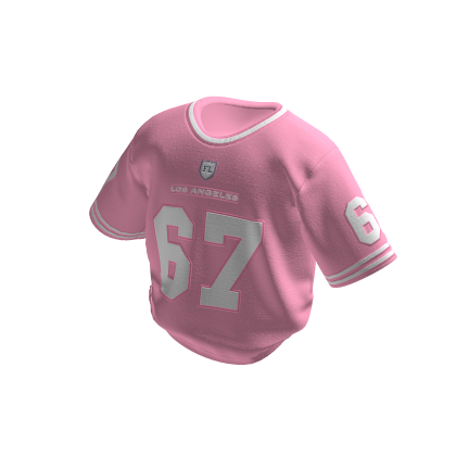 Varsity Sport Jersey Pink White 67