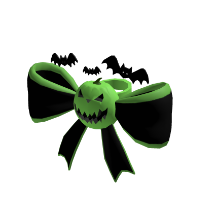 Poison pumpkin bow (for korblox) thumbnail