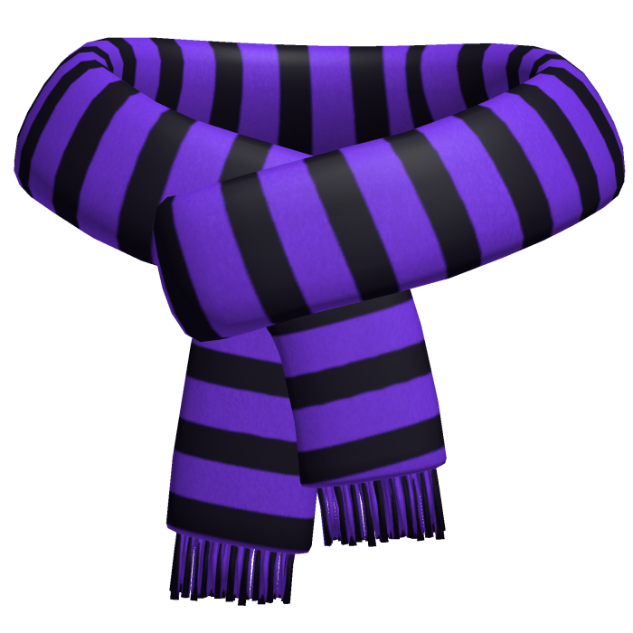 purple halloween scarf