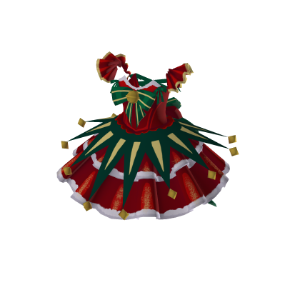 Christmas red dress thumbnail