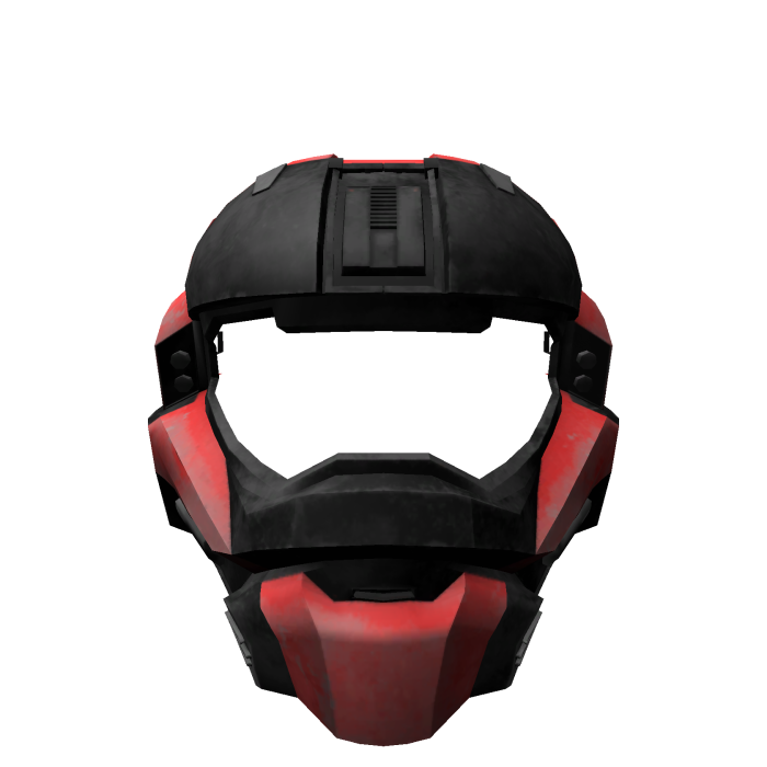 Augmented Soldier's Commando Red Helmet