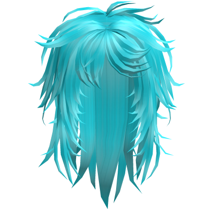 Vkei Long Messy Razor Cut Hair (Ocean Blue)