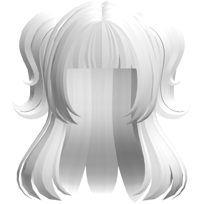 🐾 cute swirly half up doll tween hair white