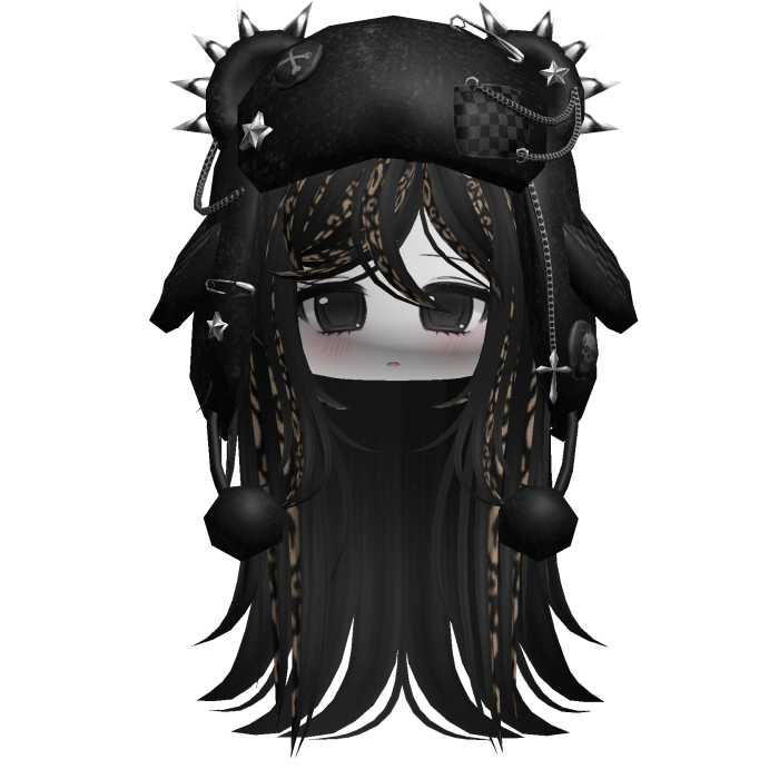Wispy Scene Cut W/ Punk Ushanka Black/Leopard