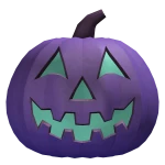 Purple Cardboard Pumpkin