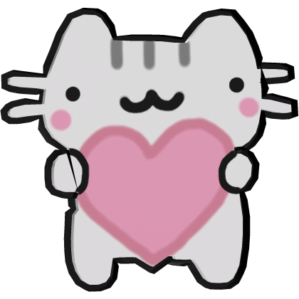 Cute Heart Cat Shoulder Pet Roblox item