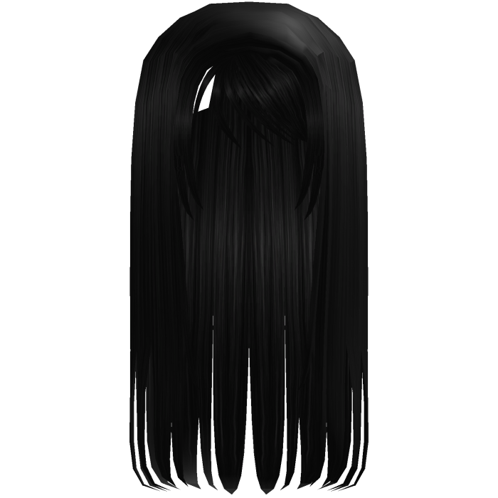Black Straight Moe Anime Hair