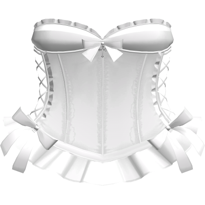 cute gothic lolita white corset ruffle dress