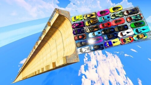 JUMP INTO MEGA RAMP