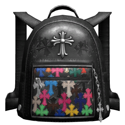 🖤 Black Glo Ent Crosses Backpack 1.0 🖤 thumbnail