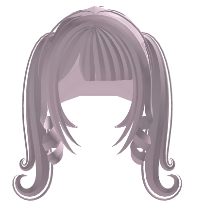 Cute Kawaii Curly Long Pigtails in Pink Roblox item