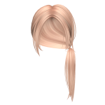 Messy Low Ponytail in Blonde