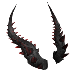 Rageful Crimson Dragon Horns