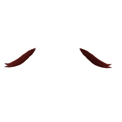 ♡ : red droopy kitty hair tufts Roblox item