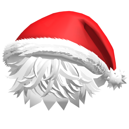 Messy Anime Boys Emo Hair w/ Santa Hat (White) v17 Roblox item