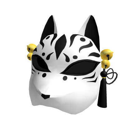 Black Fox Kitsune Mask for Head Roblox item
