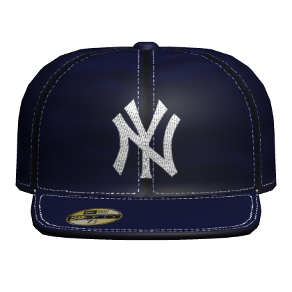 Blue NY Fitted Cap Roblox item