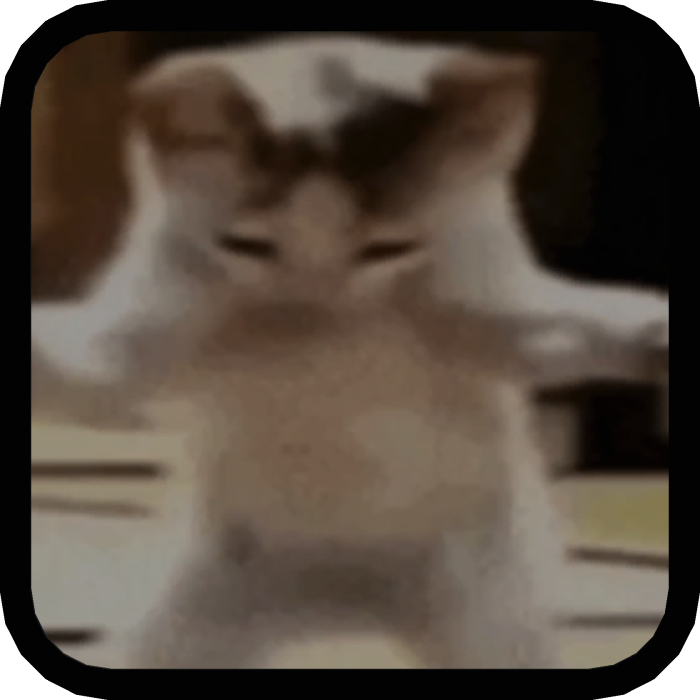 [ANIMATED] Wiggly Kitty Dancing GIF - Left