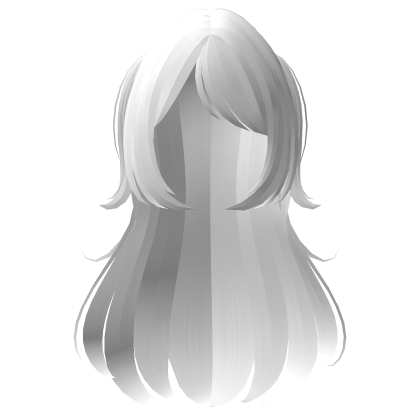 ♡ :  adorable long flowy hair w/ pigtials white Roblox item