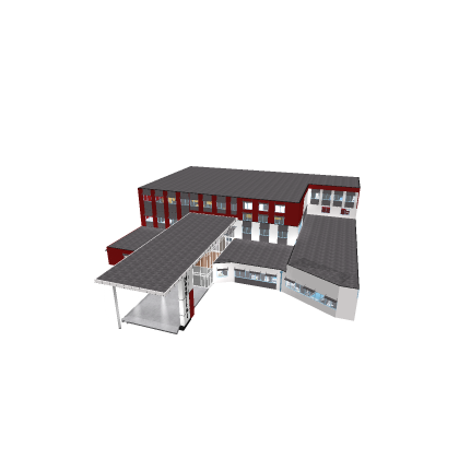 Modern hospital