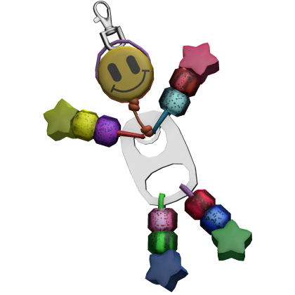 (1.0) Rainbow Can Top Preppy Keychain Friend Roblox item