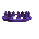 Amethyst Snowman Crown