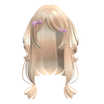 Korean Style Pigtail with bow (Blonde)