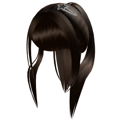 Brown Hair With Y2K Clip Roblox item