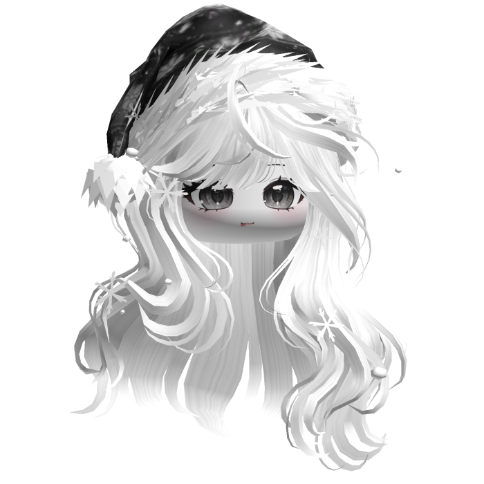 Christmas Waves w/Santa Hat (White)