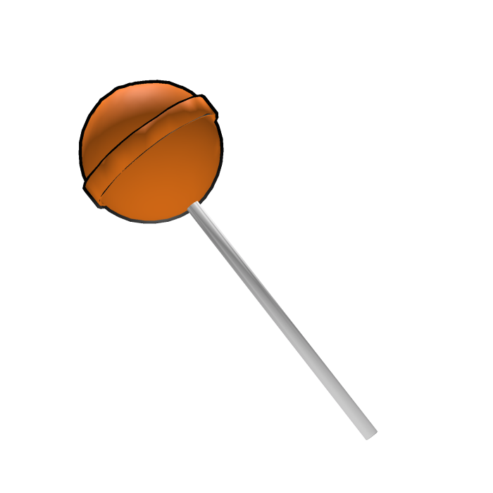 Orange Halloween Lollipop