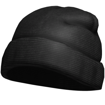 Black Worn Beanie Roblox item