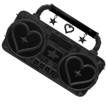 [EXCLUSIVE] Handheld Onyx Spike Star Boombox