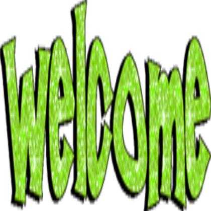 Welcome sign. Roblox decal