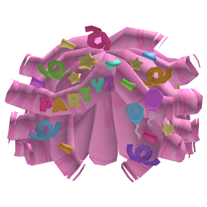 Decora Party Confetti Hair (pink) Roblox item