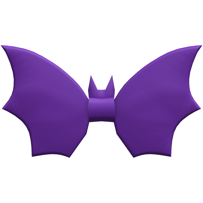 Halloween Bat Bow Tie - Purple