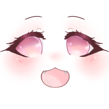 Kawaii Moe Neko Face (updated) Roblox decal