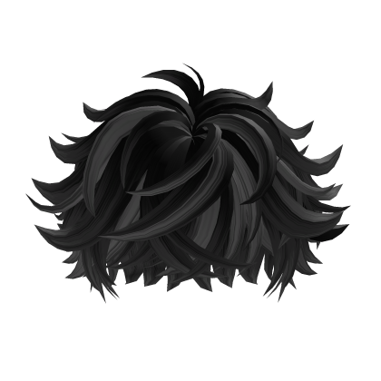 Black Messy Fluffy Hair thumbnail