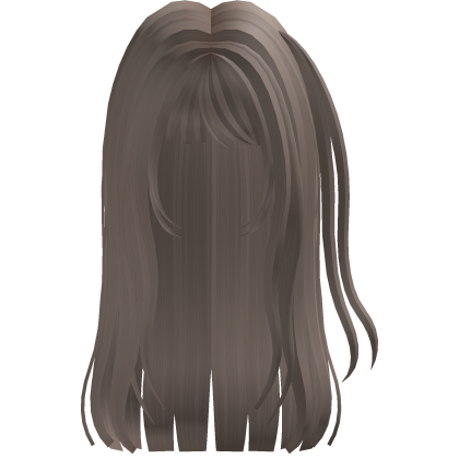 adorable cute sweet hair pigtail (brown) Roblox item