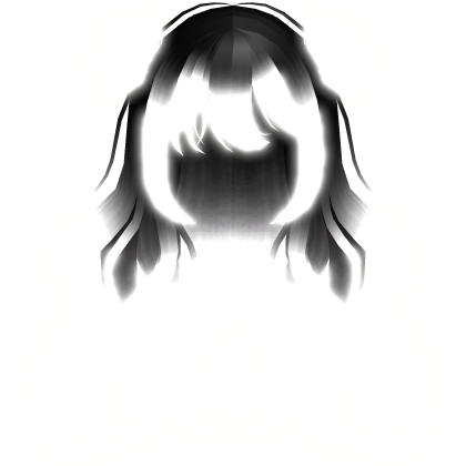 Emissive Long Angelic Wavy Buns Black