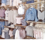 Beach side aesthetic clothing store