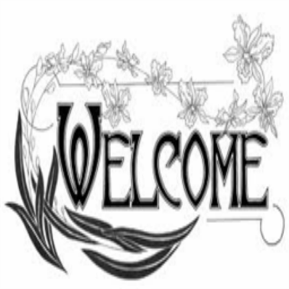 Welcome Sign Roblox decal