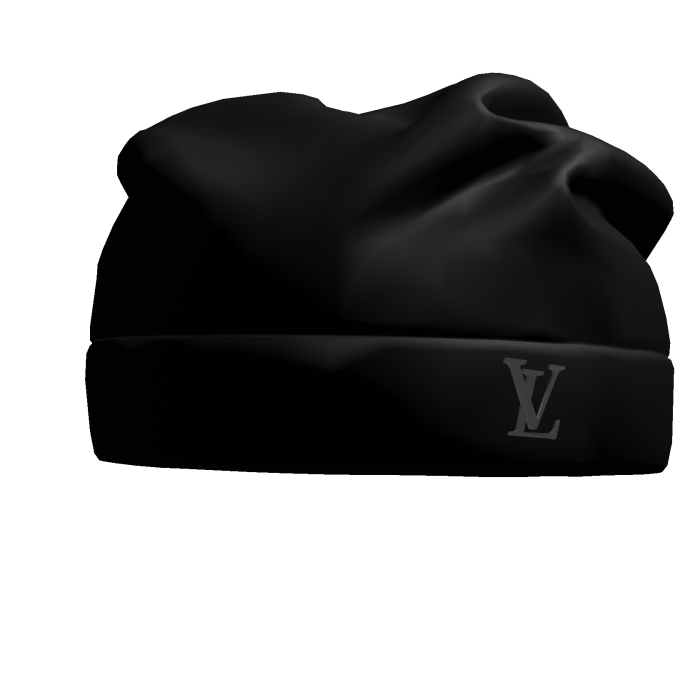 Black LV Skull Cap