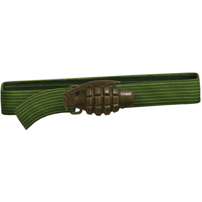 Y2k Grunge Grenade Belt Green 1.0