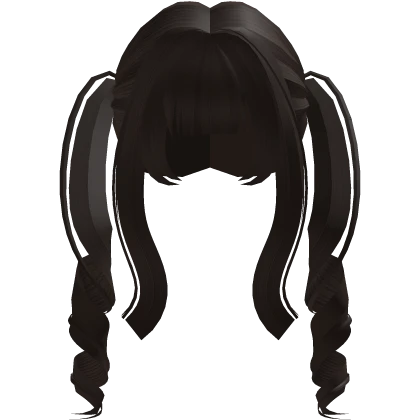 ♡ Cute Messy Fluffy Hair Girl Emo Vkeii (Brown) Roblox item render