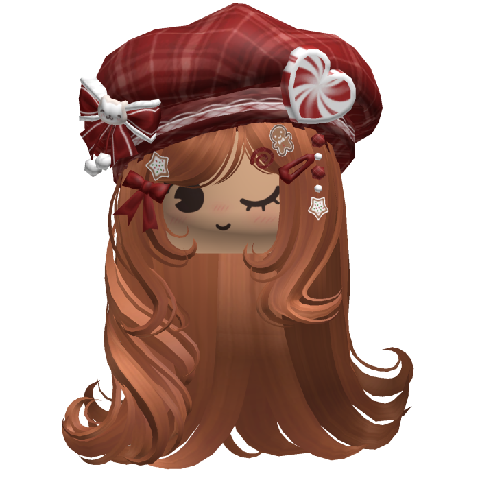 ♡ Christmas Fluffy Beret Combo (Ginger)